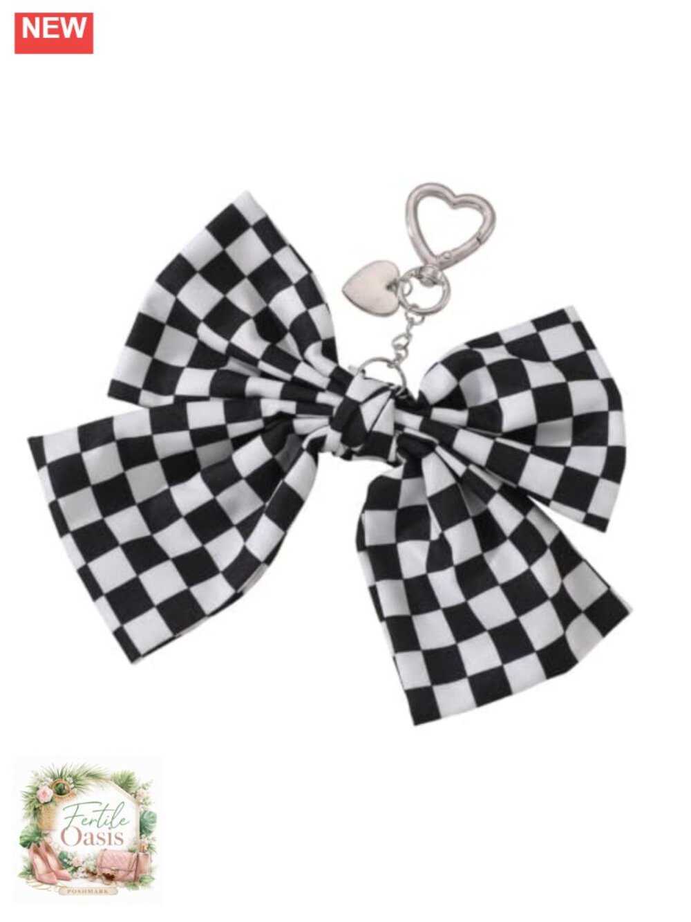 Metal Bow Bag Charm Purse Keychain Decorative Accessory